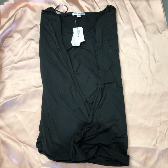 Say what , trendy Plus Size Long-Sleeve Swing Top - Picture 2 of 4